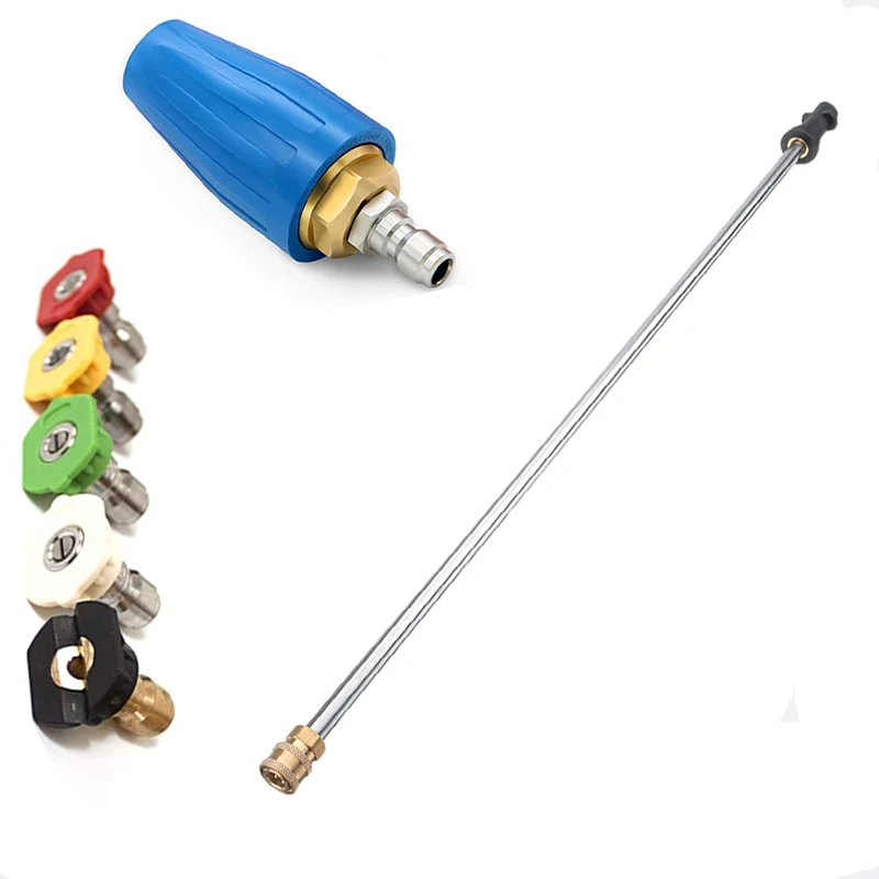 

Pressure Washer 4.0 GPM 3600PSI Turbo Rotating Spray Nozzle 360degree Rotating Turbo 1/4" Quick Connect