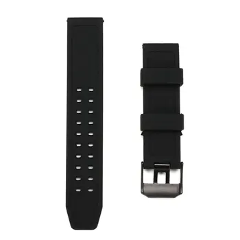 

Waterproof Sports Band Watch Strap Replacement Soft Silicone Universal Hole Wrist Durable Accessories Black For Luminox 23mm