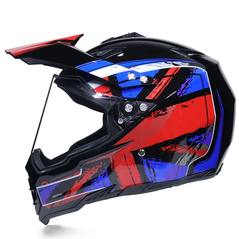 

Motorcycle Helmet ATV Dirt Bike Downhill Cross Capacete Da Motocicleta Cascos Motocross Off Road Helmet With lens