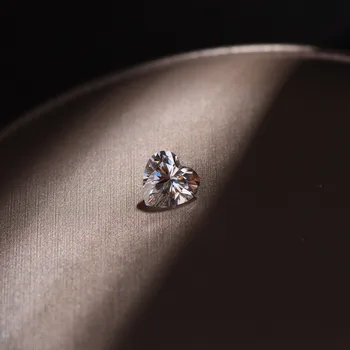 

inbeaut Excellent Cut 1 ct Heart D Color Moissanite Stone VVS1 Pass Diamond Test Heart-shaped Loose Moissanite for Wedding Ring