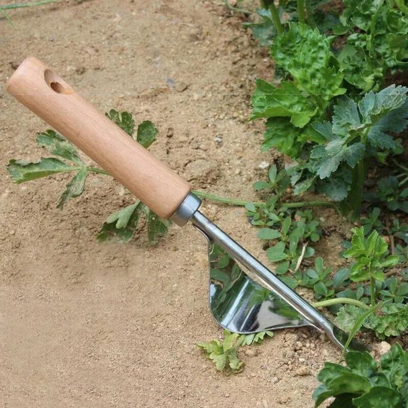 Домашний ручной просечник с деревянной ручкой, металлическая вилка, рассадочная машина, съемник, инструменты для прополки для сада