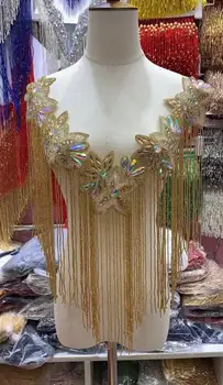 

beaded Fringe Ribbon Trim Fringe Tassel Lace Trim David-9.3902 for Clothing Decoration