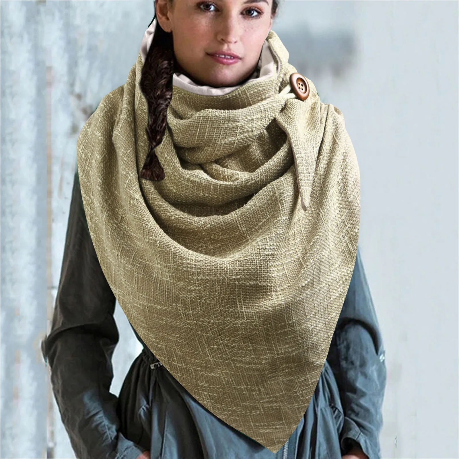 

Hot2020 Women Scarf Knitted Spring Winter Warm Cashmere Scarves Shawls Luxury Brand Neck Lady Wrap Neckerchief Ring Scarves