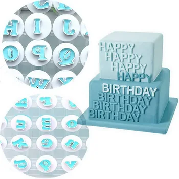 

Cake Decorating Tools 10/26pcs Upper Lowercase Alphabet Number Cookie Cutter Plastic Letters Fondant Cutter Baking Cupcake Mold