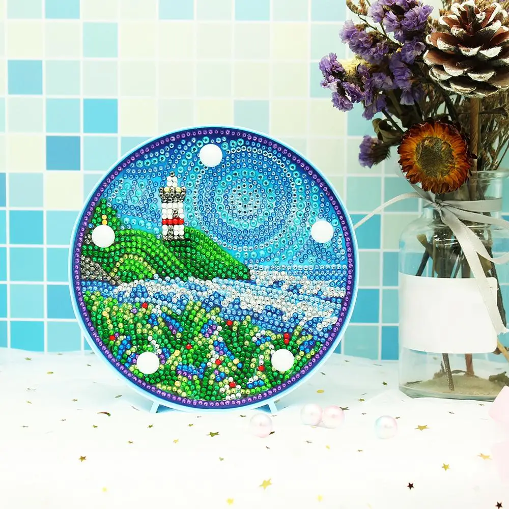 

Diamond Painting LED Lamp Light 5D Diamond Embroidery Sale Landscape DIY Diamond Mosaic Christmas Gift Craft