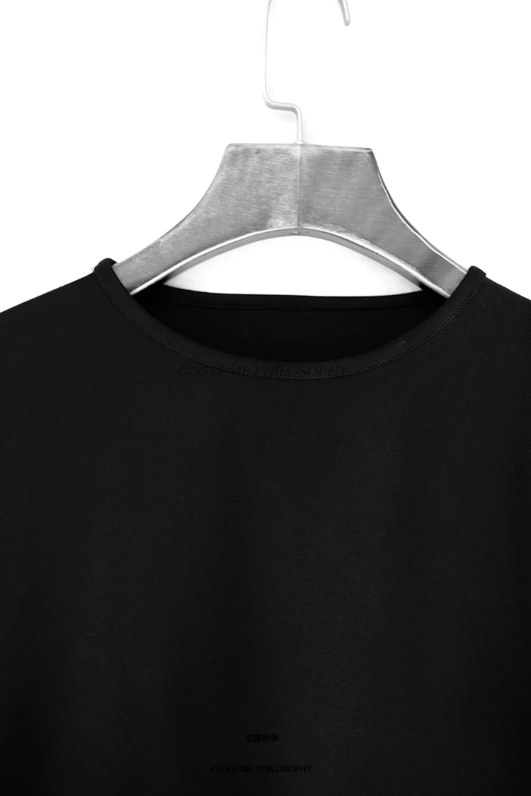 XS-6XL новая мужская одежда стилист волос диджей Мода свободный короткий стиль короткий рукав футболка плюс размер певица костюмы