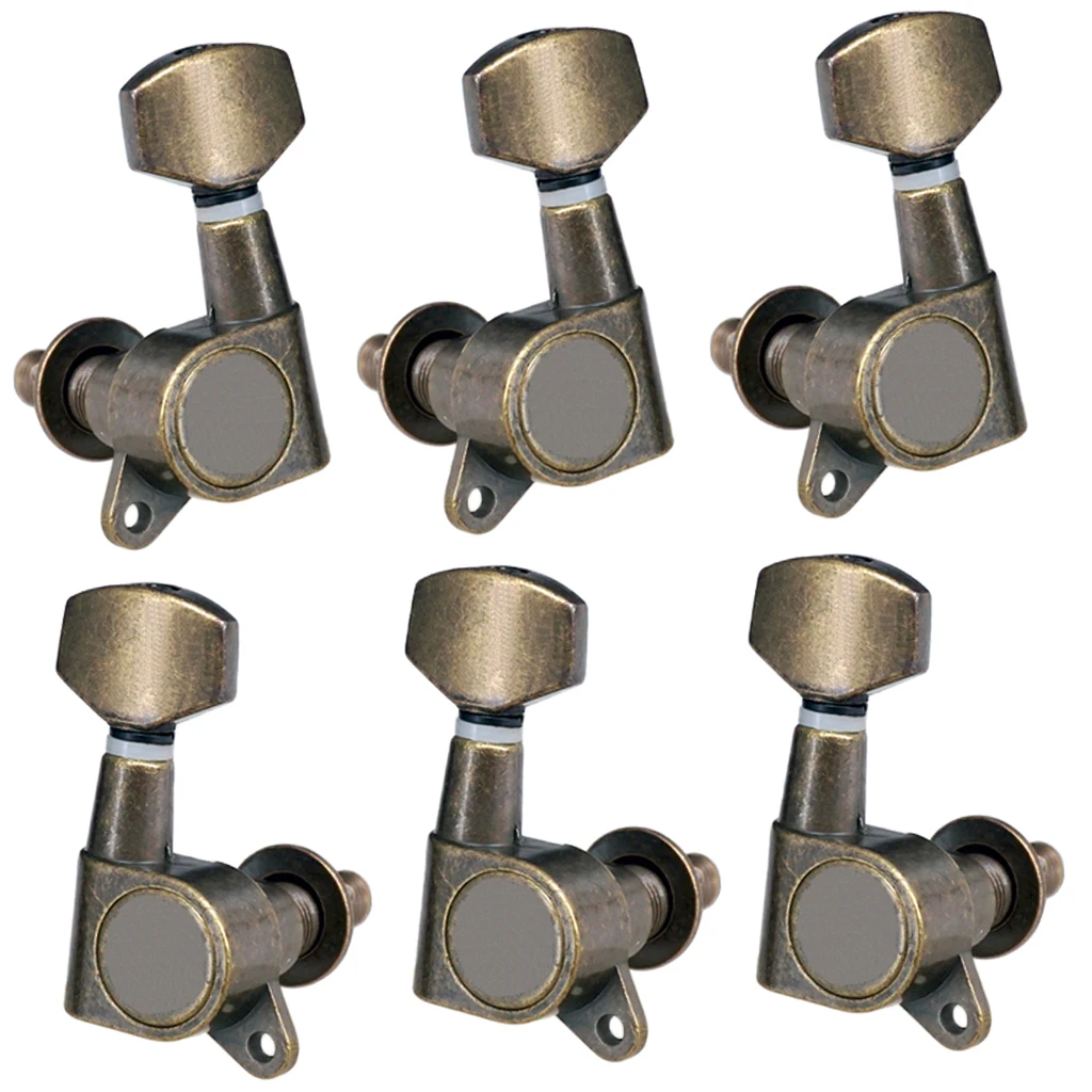 6pcs 3L3R Guitar Tuning Pegs Tuners Machine Heads for Acoustic Electric Guitar Parts