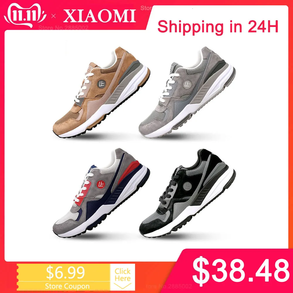 Günstige Original Xiaomi Mijia FREETIE Retro Sport Schuhe Komfortable wearable Atmungsaktiv run schuhe Hohe elastizität Net oberfläche für Männer