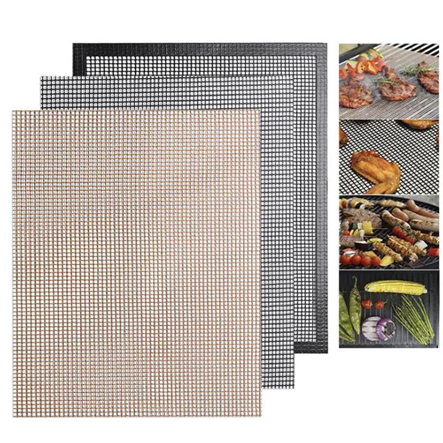 40*33Cm Bbq Grill Hálószőnyeg Nem Tapadó Főző Lap Szerszámok Barbecue Szőnyeg Otthoni Konyha Étkező
