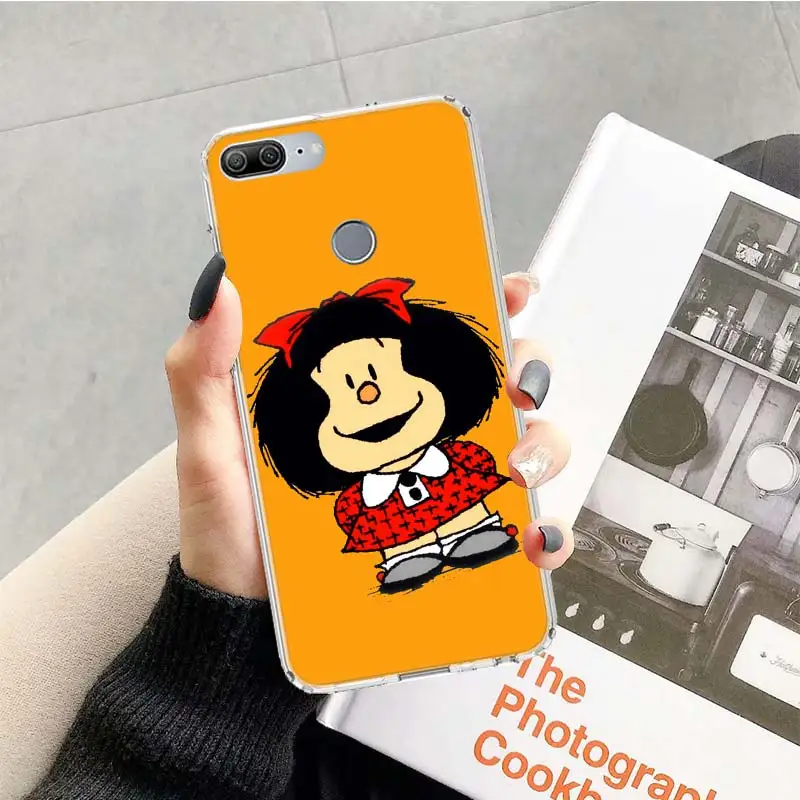 TR112-4 Mafalda чехол для huawei Honor 9 10 20 Lite рro 9X 8X 8A 8C фотоаппаратов моментальной печати 7S 7A 7C Y5 Y6 Y7 Y9 мягкий чехол для мобильного телефона чехол Coque - Цвет: TR112-4