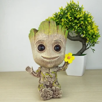 

Tree groot multi-functional display personalized creative tea table counter ornament pen pot flower sculptures room
