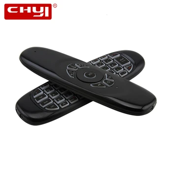 

CHYI Air Mouse Mini Wireless Keyboard 2.4Ghz Rechargeable Portable USB Remote Control Keypad For Androids Smart TV Box PC Laptop