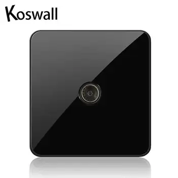 

TV Socket Luxury Wall Television Outlet Acrylic Crystal Mirror Panel Electrical Jack