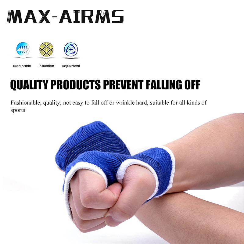 Maxairms 1 пара для тренажерного зала фитнес-перчатки для тяжелой атлетики ударопрочный вес для подъема кистевой ремень Поддержка нескользящие для спортивной безопасности