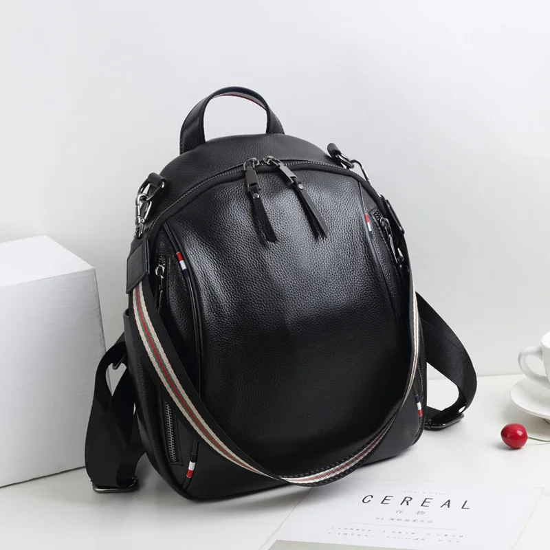 

Autumn And Winter New Style Leather Backpack Women's Korean-style College Style School Bag Versitile Fashion Multi-functional Fi