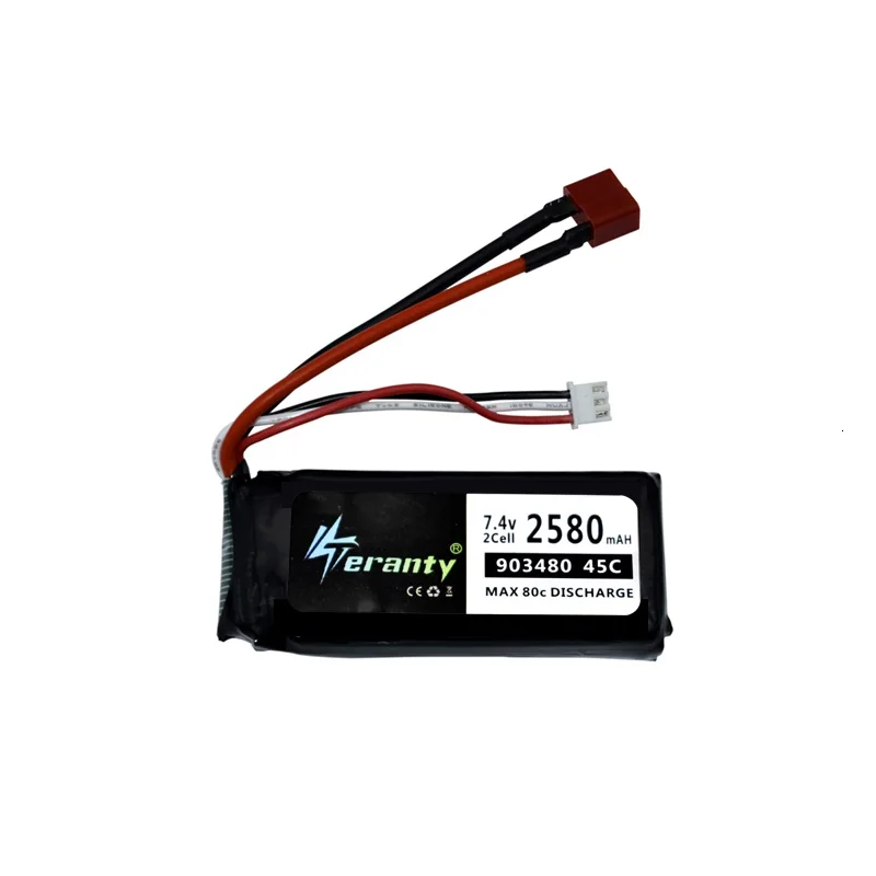MAX 80C 7 4 v 2500mAh 45C Lipo батарея для Syma X8C X8W X8G X8 RC Quadcopter Запчасти 2s 903480 V 12428 12423