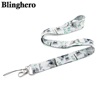 

CA1057 Wholesale 10pcs/lot Koala Lanyards Animals Neck Strap Mobile Phone Keys ID Card Holder Lanyard for Keys DIY Hanging Rope