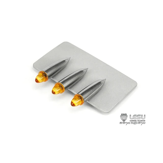 Metal LESU 3MM Roof Lamp without LED Light Mount for 1/14 TAMIYA RC Tractor Truck King Hauler Grand Hauler DIY Model 4