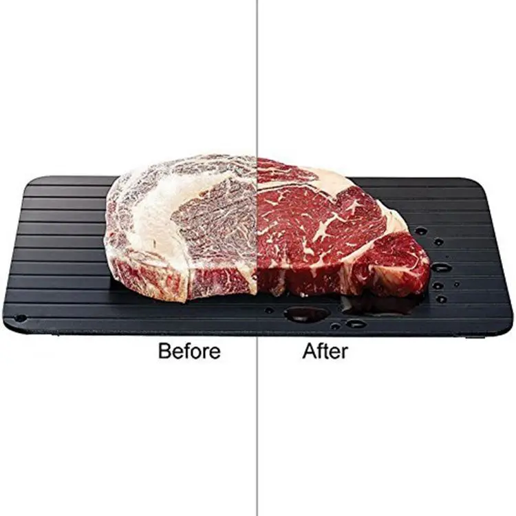 

Aluminum Rapid Defrosting Board Effortless Defrosting Tray Steak Meats Ice Unfreeze Board