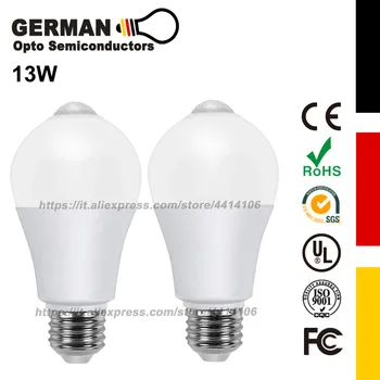 

Motion Sensor Light Bulbs, E26/E27 Motion Activated Dusk to Dawn Security Light Bulb for Front Door Porch Garage Basement 2 Pack