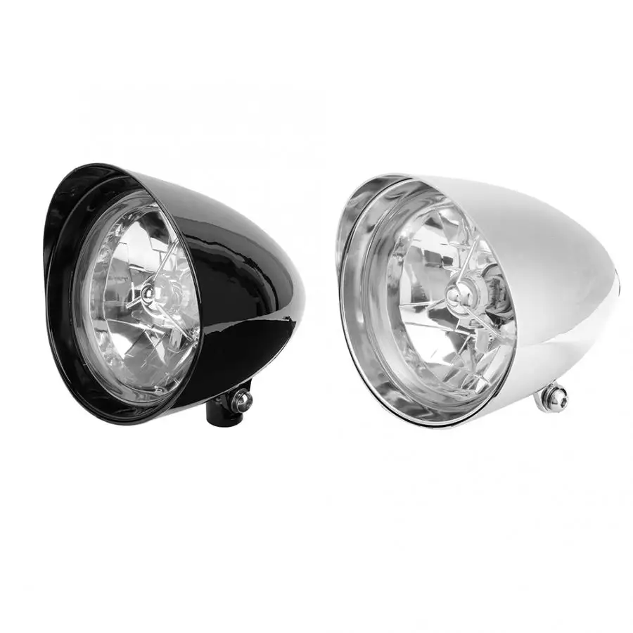 Retro Motorcycle 4.5in Aluminium Alloy Waterproof 12V LED Headlight Headlamp Fits for Kawasaki Honda Yamaha Ducati Motocicleta |