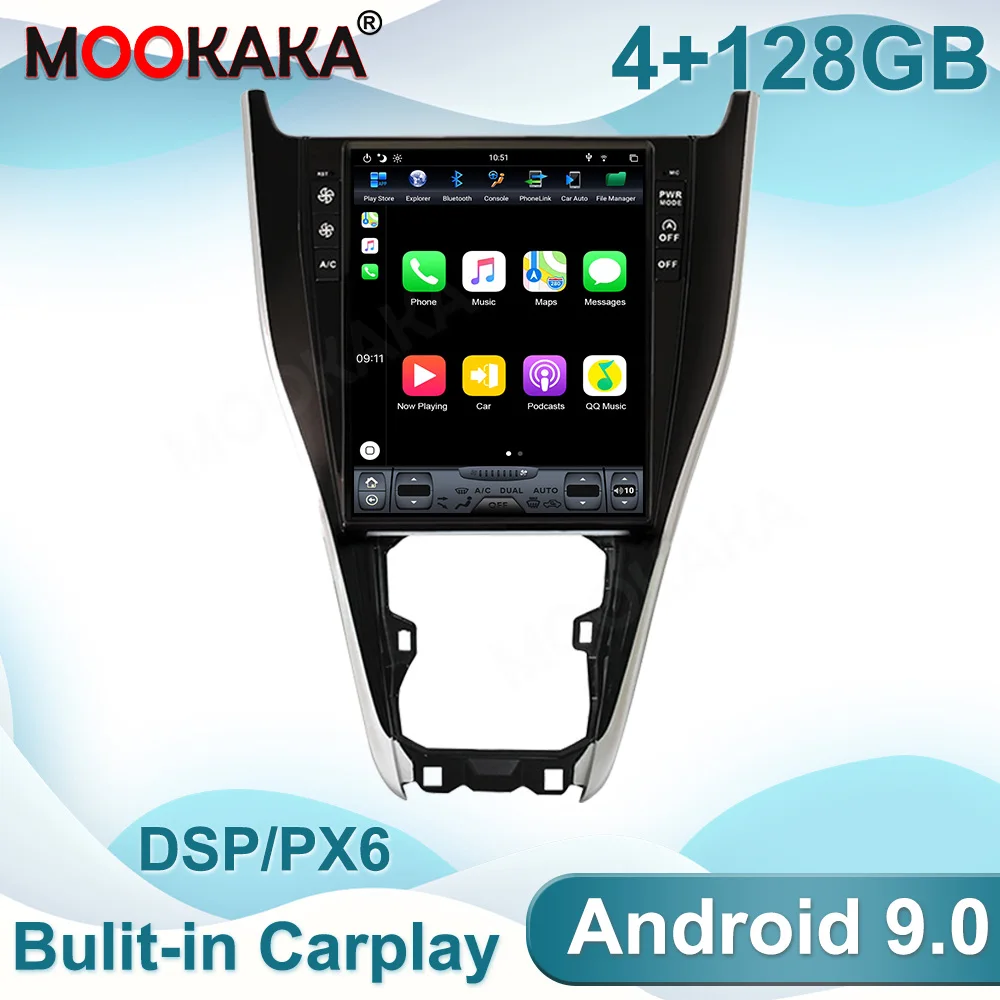 

Автомобильный мультимедийный плеер, 128 ГГц, Android 9, сенсорный экран Tesla, для Toyota Harrier 2013-2018, GPS-навигация, головное устройство для автомобильного видео, аудио, стерео