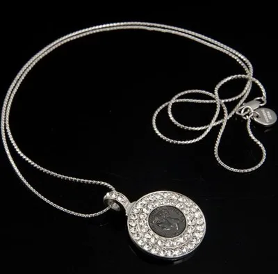 Лидер продаж DYRBERG/KERN полудрагоценный камень голова темперамент ожерелье длинное ожерелье - Окраска металла: Посеребренный