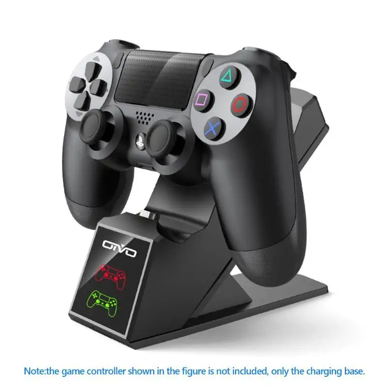 Двойная зарядная док-станция с индикатором зарядки для PS4 PRO/SLIM/PS4