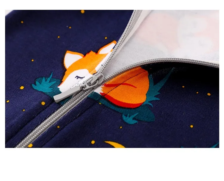 Baby Rompers Clothes Casual Hooded Long Sleeve Newborn Boys Girls Jumpsuits Outfits Cute Fox Infant Bebes Overalls 0-24months