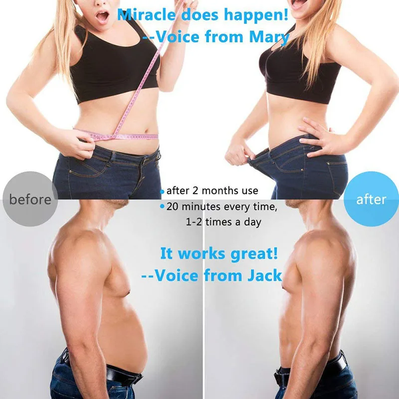 EMS Muscle Stimulator Abdominal Trainer Body Vibration Massage Slimming Belt Waist AB Machine Fitness Workout Equipment Dropship