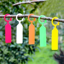  100 Pcs Of Ring Plastic Hanging Tags Garden Plant Pot Tag Reusable Waterproof Thick Hook Tree Tag Decoration Tool 2021 