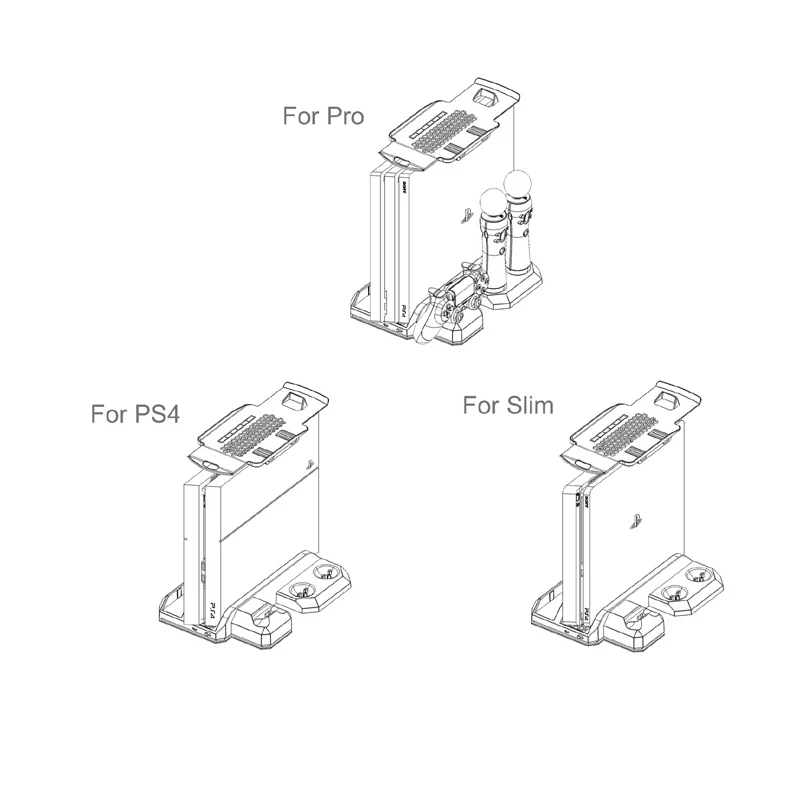 Охлаждающий вентилятор подставка для PS4/Slim/Pro консоль для PS Move контроллер геймпад зарядное устройство станция VR Держатель Витрины