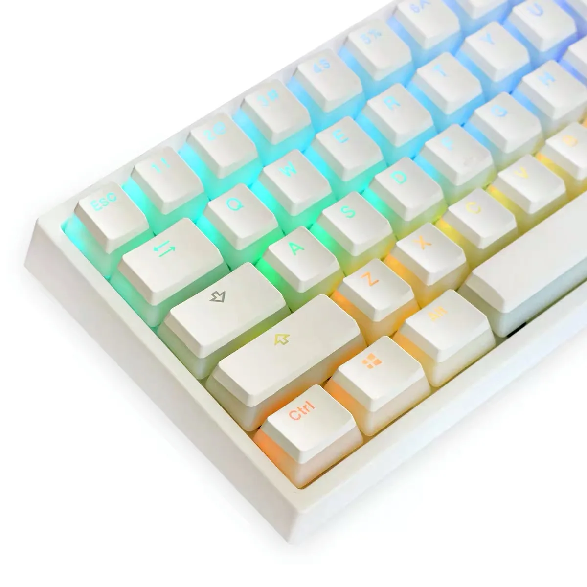 PBT OEM Profile 154 Keys Pudding Keycaps Translucent Double Shot Keycap Set For Gaming Mechanical Keyboard ISO Layout Black | Компьютеры и