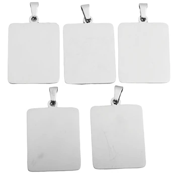 

Rectangular Blank Stamping Label Pendant Stainless Steel Dog Brand Line Cut Double-Sided Glossy