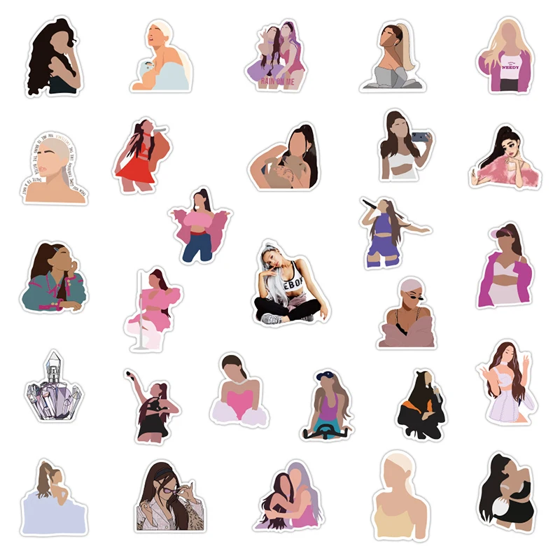 Ariana Grande Stickers 50pcs Singer Room Decorations Laptop Bumpers Cars Computers Skateboard Decor for Boys Ariana Grande Stickers 50pcs Singer Room Decorations Laptop Bumpers Cars Computers Skateboard Decor for Boys Ariana Grande Stickers 50pcs Singer Ro 
