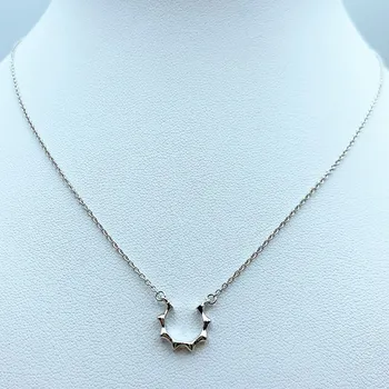 

1:1 Jewelry Lady High Quality Hexagonal Star Pendant Necklace 925 Sterling Silver Hot Selling Valentine's Day Jewelry Gift