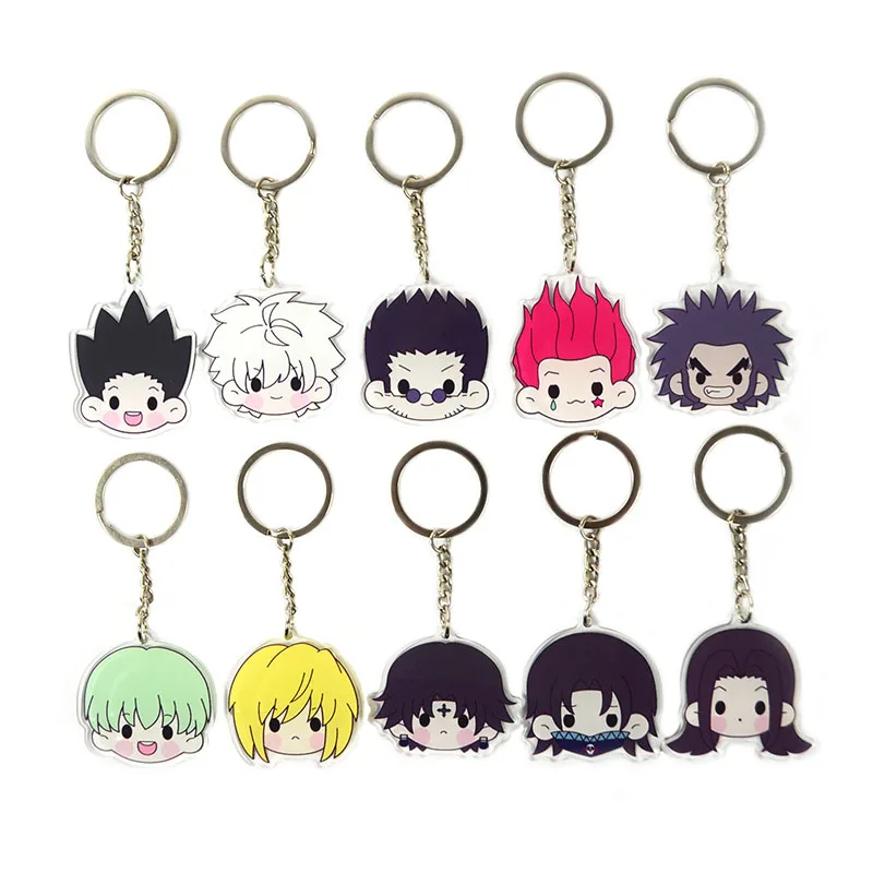 Аниме Hunter X Keychain GON · FREECSS Killua Hisoka фантомная труппа Chrollo акриловый подвесной брелок