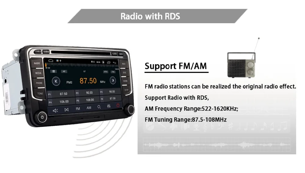 Cheap RNS 510 Android 9.0 Car DVD Player for VW golf 5 6 Touran Passat B6 CC Jetta polo Tiguan Magotan radio GPS Multimedia Player 8