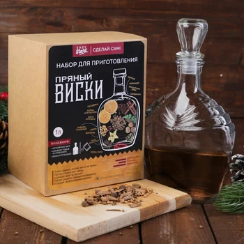 

A set for making a drink "Spicy whiskey", a bottle of 500 ml, spices, instructions
