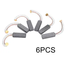 Jeu de balais de charbon de moteur pour remplacement électrique générique, 6 pièces, 30x11x6mm