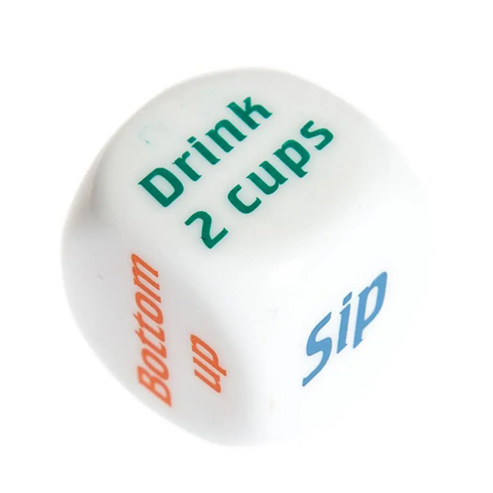 

Color Printing English Wine Tweezers Creative Dice English Dice Sieve Dice 2.5Cm Pub Drink Accessories Bar Party Dice