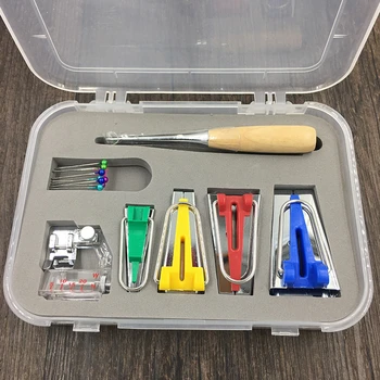 

Binding Sew Tools Multifunction Bias Tape Maker Set DIY Patchwork Quilting Sewing Machine Accessories 4 Size 25mm 18mm 12mm 6mm
