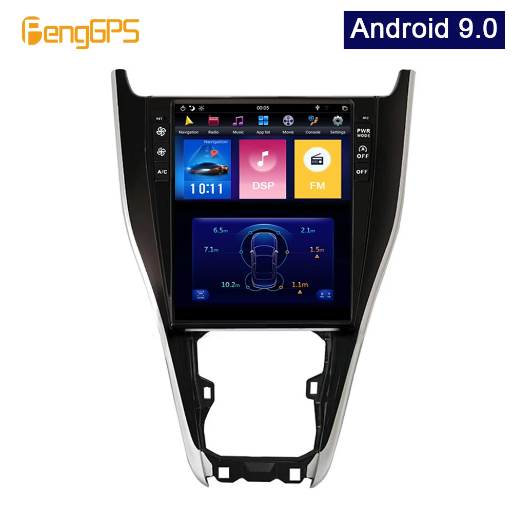 GPS навигация для Toyota Harrier 2013-2019 аудио головное устройство Android 9 0 Tesla вертикальный