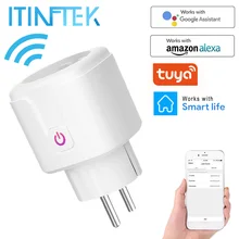 WiFi Smart Plug EU US UK Adaptor Voice Control Power Energy Monitor Outlet Timer Socket for Alexa Google Home Tuya Smartlife App