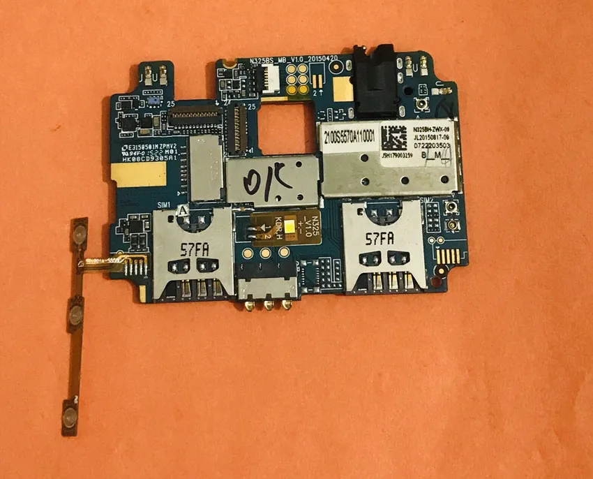 Б/у оригинальная материнская плата 3G RAM + 16G ROM для ZOPO ZP951 Speed 7 MTK6753 Octa Core 5 0 &quotFHD