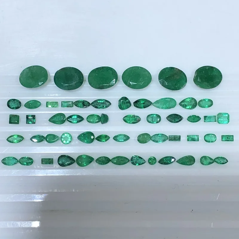 Emerald Natural Emerald Gemstone Beryl Customizable 0.46ct Octagon 4*5.8*2.8mm Pure Natural Without Optimized Treatment