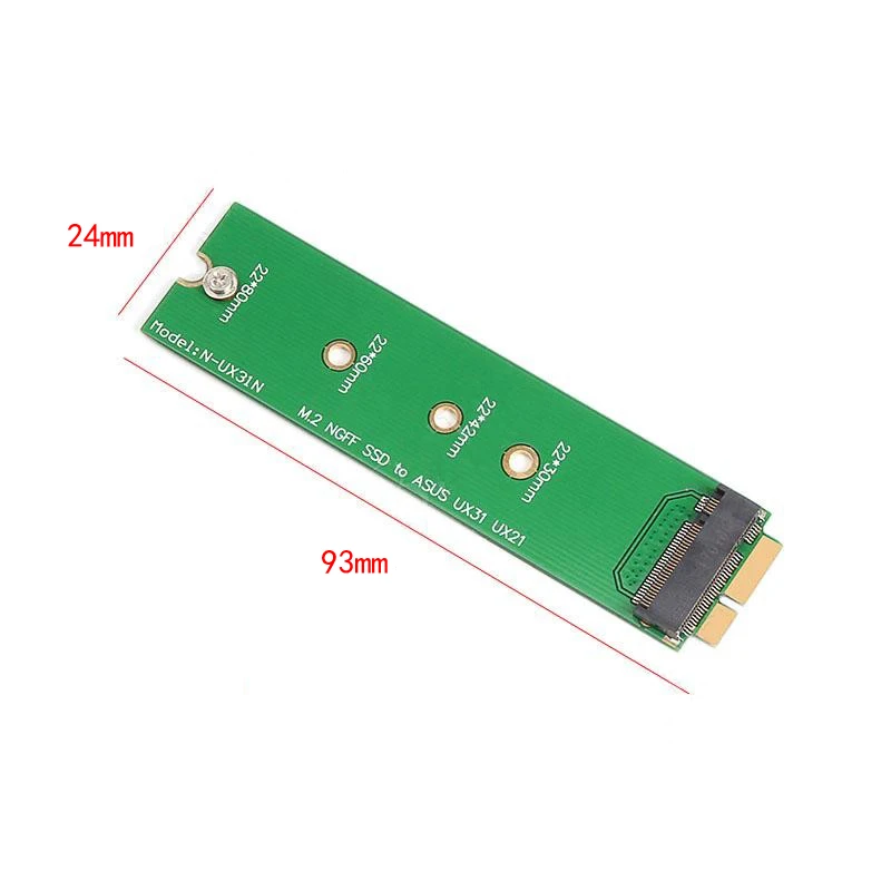 Конвертер SSD для Asus ZenBook M.2(NGFF) SSD до 18 контактный SSD адаптер поддерживает 2230/2242/2260/2280 мм M.2 SSD для Asus UX31 UX21 Zenbook