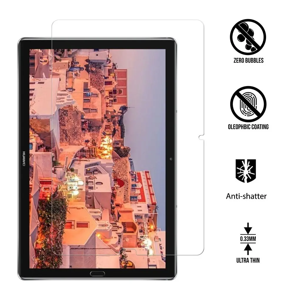 9H Tempered Glass Film for Huawei MediaPad M6 10.8 Inch 2019 Screen Protector Media Pad 8.4 HD Clear Tablet | Компьютеры и офис