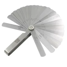 Измерительный прибор из нержавеющей стали с линейкой зазоров 0,02-1 мм толстый датчик 32 лезвия толщины зазор метрический заполняющий измерительный прибор