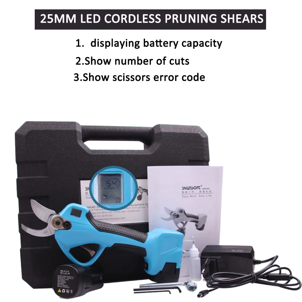 Kopen 2019 Nieuwe Komende 30 Mm Cordless Elektrische Snoeischaar, Tuinschaar